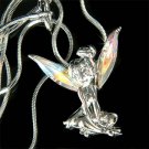 Swarovski Crystal Tink Tinkerbell Fairy Wings Pendant Necklace