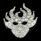 Mardi Gras Costume Must Have! Swarovski Crystal Mask Brooch