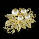 GP Bridal Wedding Flower Pearl Swarovski Crystal Bouquet Brooch