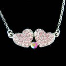 Swarovski Crystal Family Friends Lover Sexy Heart Love Necklace