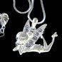 Purple Tinker Bell Swarovski Crystal Tinkerbell Fairy Necklace