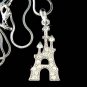 Swarovski Crystal Princess Fairy Tale Castle Pendant Necklace