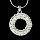 Circle of Love Eternity Hope Swarovski Crystal Bridal Necklace