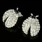 Swarovski Crystal Ladybug Lady bug Stud Post Pierced Earrings