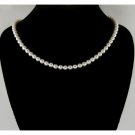 Timeless Classic White Swarovski Pearl Sterling Silver Necklace