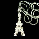 Swarovski Crystal Paris Eiffel Tower Honeymoon Souvenir Necklace