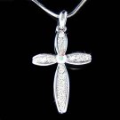 Swarovski Crystal Holy Jesus Christ Cross God Religious Necklace