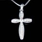 Swarovski Crystal Holy Jesus Christ Cross God Religious Necklace
