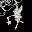 Swarovski Crystal Pixie Star Tinkerbell Fairy Pendant Necklace