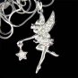 Swarovski Crystal Pixie Star Tinkerbell Fairy Pendant Necklace