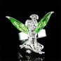 Green Swarovski Crystal Fairy Magic Tinkerbell Tinker Bell Ring