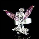Purple Swarovski Crystal Fairy Magic Tinkerbell Tinker Bell Ring