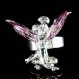 Purple Swarovski Crystal Fairy Magic Tinkerbell Tinker Bell Ring