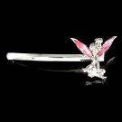 Pink Tink Swarovski Crystal Tinkerbell Fairy Flat Bobby Hair Pin