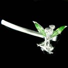 Green Tinker Swarovski Crystal Tinkerbell Fairy Bobby Hair Pin