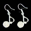 Swarovski Crystal Quaver Eighth Note Music Musical Earrings