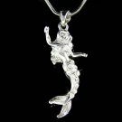 Swarovski Crystal Mermaid Sea Nymph Princess Pendant Necklace