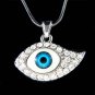 Swarovski Crystal Ward Off Evil Eye Protection Pendant Necklace
