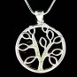 Swarovski Crystal Circle of Life Family Tree Pendant Necklace