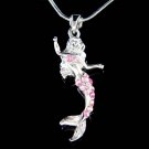 Swarovski Crystal Mermaid Sea Princess Nymph Pendant Necklace