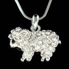 Swarovski Crystal Nature Mountain Bighorn Sheep Pendant Necklace