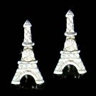Swarovski Crystal Paris Eiffel Tower Travel Souvenir Earrings