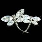 Swarovski Crystal Clear Dragonfly Brooch for Wedding Gown Dress