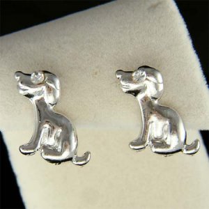 Animal Love Beagle Puppy Dog Pet Swarovski Crystal Stud Earrings