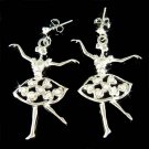 Ballet Dancer Dance Swarovski Crystal Ballerina Stud Earrings