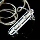 3D Cool Swarovski Crystal Star Skateboard Pendant Necklace