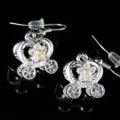 Swarovski Crystal Cinderella Pumpkin Coach Carriage Earrings
