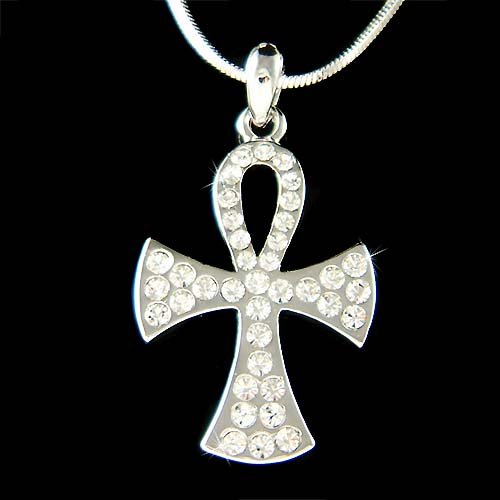 Swarovski Crystal Holy Cross Jesus Christ God Religious Necklace