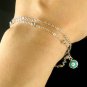Dainty Evil Eye Protection Ward Off Charm Double Chain Bracelet