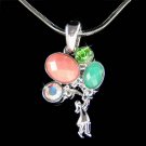 Swarovski Crystal Banksy Balloon Girl Graffiti Pendant Necklace