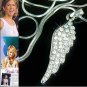 Hollywood Fairy Angel Wings Swarovski Crystal Pendant Necklace