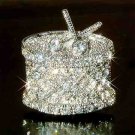 Swarovski Crystal Drum Musical Instrument Pin Brooch