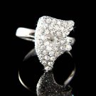 Swarovski Crystal Phantom of the Opera Masquerade Mask Ring New