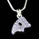 Swarovski Crystal Phantom of the Opera Purple Mask Necklace New