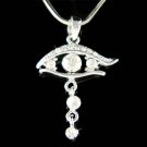 Swarovski Crystal Evil Eye Egypt Eye of Horus Ra Thoth Necklace
