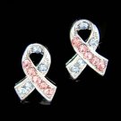 Swarovski Crystal Pregnancy and Infant Loss SIDS Ribbon Earrings