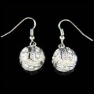Swarovski Crystal 3D Volleyball Charm Sports Earrings Unisex Jewelry