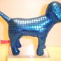 VICTORIA SECRET PINK MINI DOG BLUE METALLIC X-MAS 2009