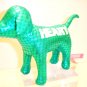 VICTORIA SECRET PINK MINI DOG GREEN METALLIC X-MAS 2009