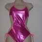 NEW VICTORIA SECRET METALLIC PINK BIKINI 1PC SWIMSUIT M