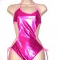 NEW VICTORIA SECRET METALLIC PINK BIKINI 1PC SWIMSUIT M