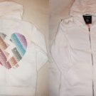 VICTORIA SECRET PINK BLING HEART HOODIE JACKET SIZE M