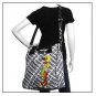 NEW AUTHENTIC ED HARDY MONOGRAM BLACK / WHITE BAG TOTE