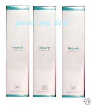 3 GAP HEAVEN EAU DE TOILETTE NEW PACKAGE SEALED 3.4 OZ