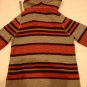 HOLLISTER MEN PULLOVER STRIPES SWEATER HOODIE JACKET M