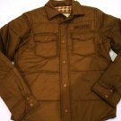 HOLLISTER MILITARY OLIVE NYLON DOWN JACKET CARLSBAD M